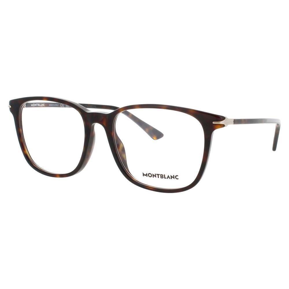 Mont Blanc MB0338O Eyeglasses Havana Acetate Rectangle